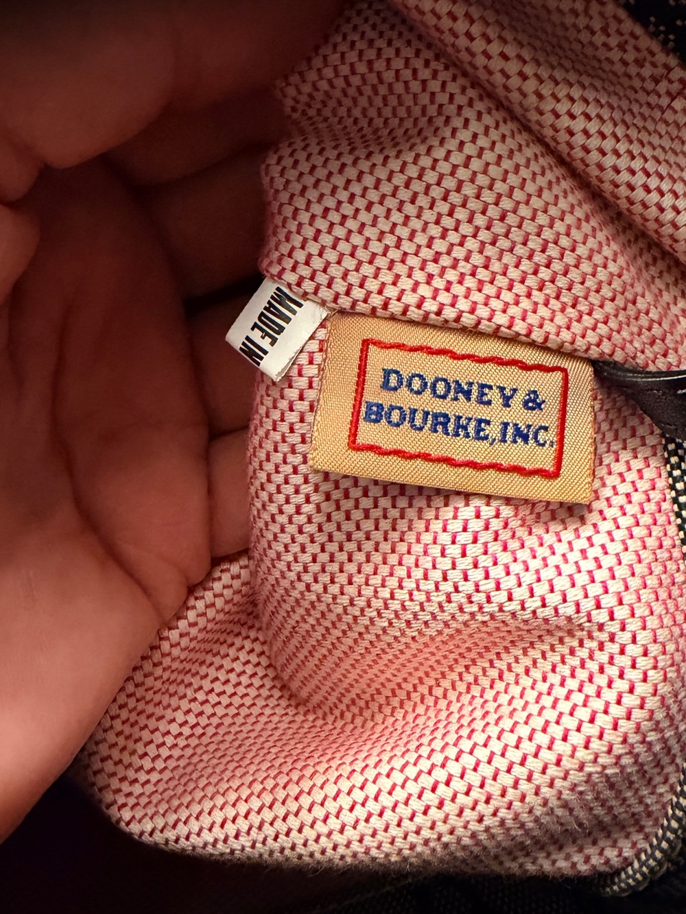 Dooney & Bourke Black and Beige DB Monogram Tote - Picture 12 of 13